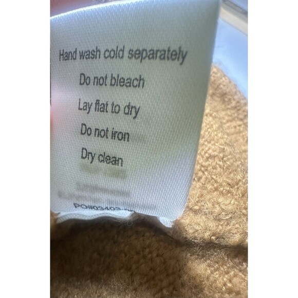 Show Me Your Mumu Shelby Camel Cozy Knit Sweater Front Tie Crop LARGE *PILLING* - Picture 10 of 12